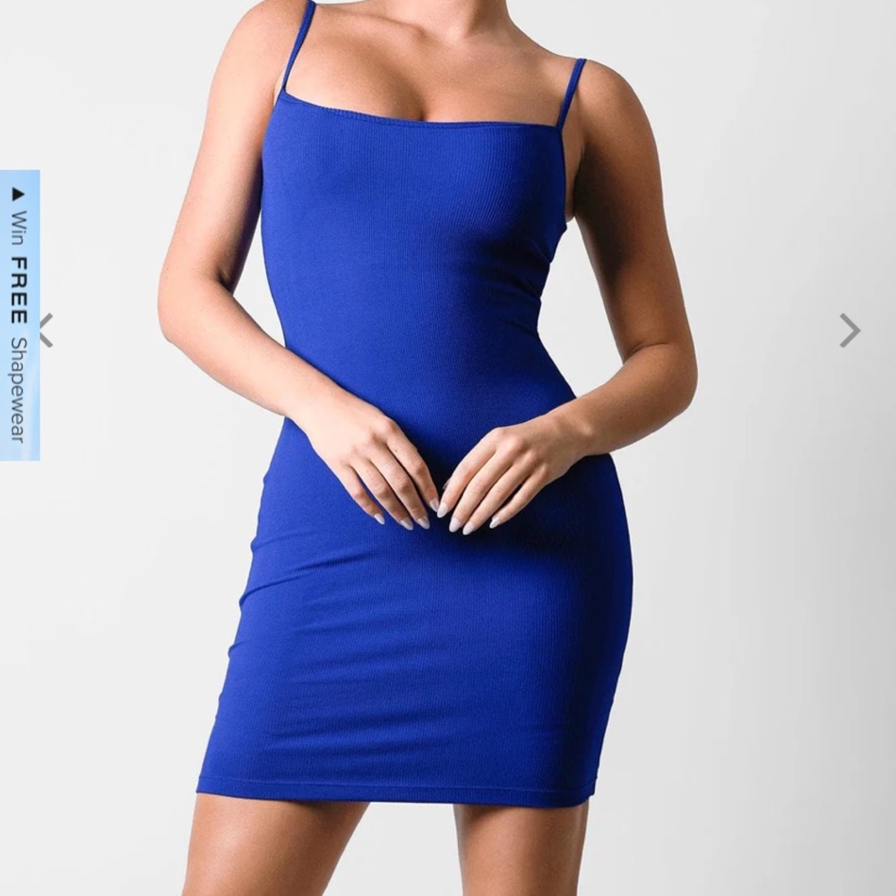 Shapewear Solid Modal Butt Lift Mini Slip Dress Popilush XXL NWT